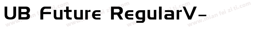 UB Future RegularV字体转换